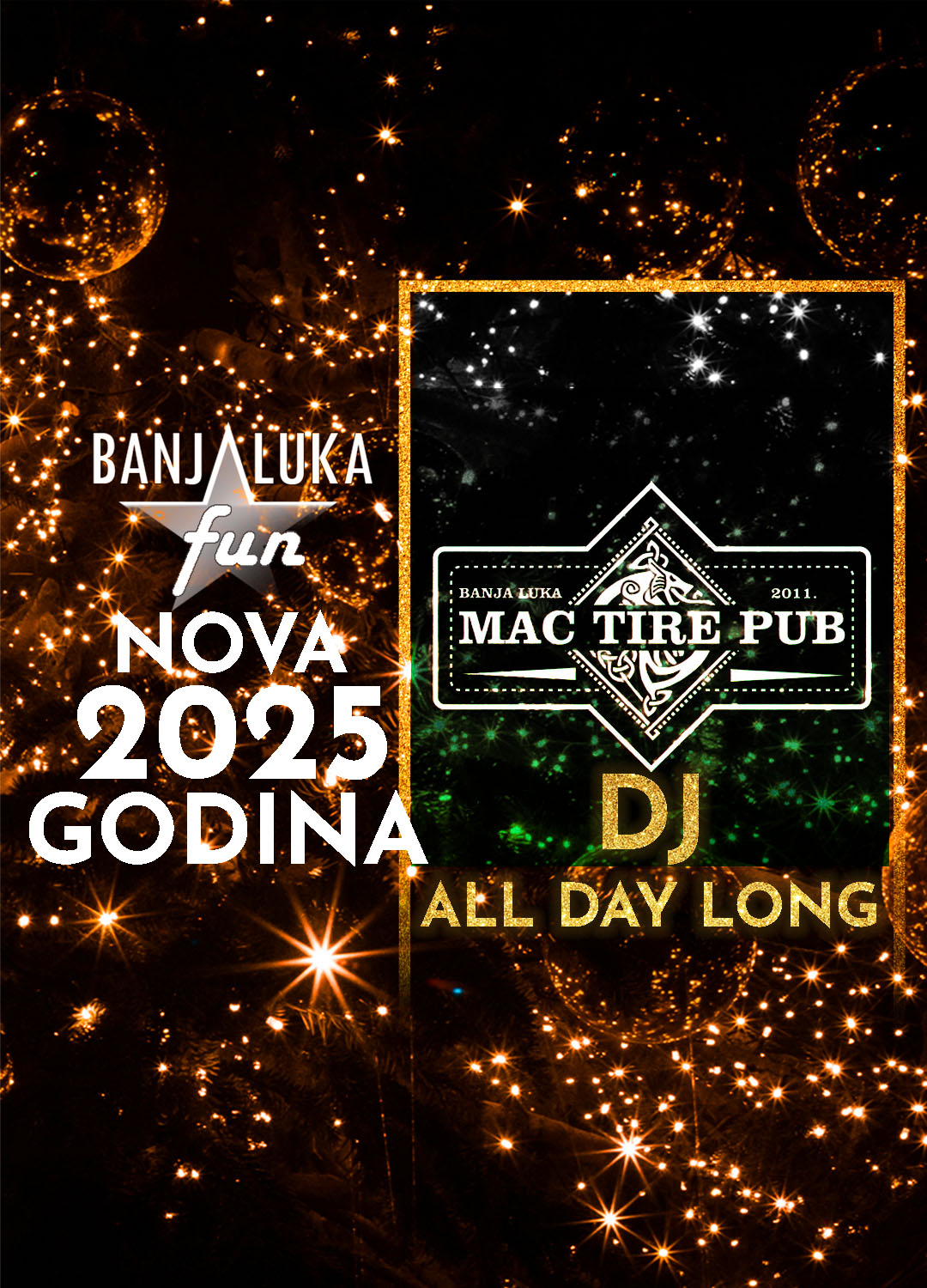 Nova godina Banja Luka Mac Tire pub